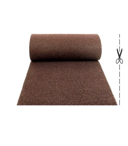 TWIST - BROWN, outdoor vinyl curl doormat. Tailored.