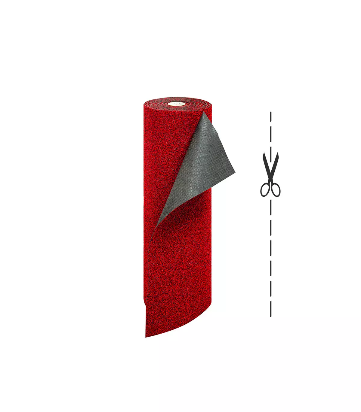 Op maat gemaakte deurmat voor buiten met gemêleerd effect, rood, ROTOLO GARDEN