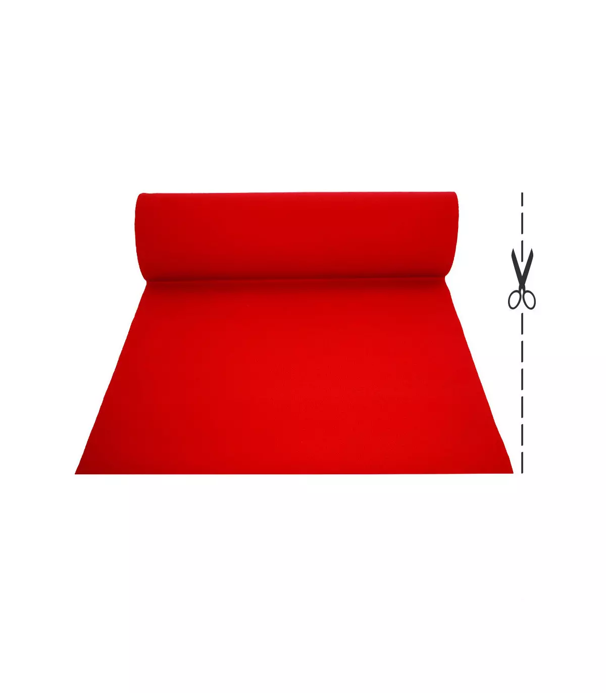 Rollo de alfombra roja, ancho 2 m, ROLL CARPET