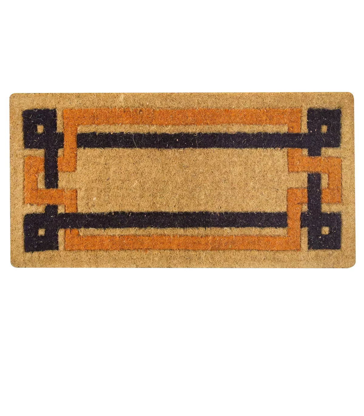 Coconut house entrance carpet 4 cm high IMPERIAL black / purple orange