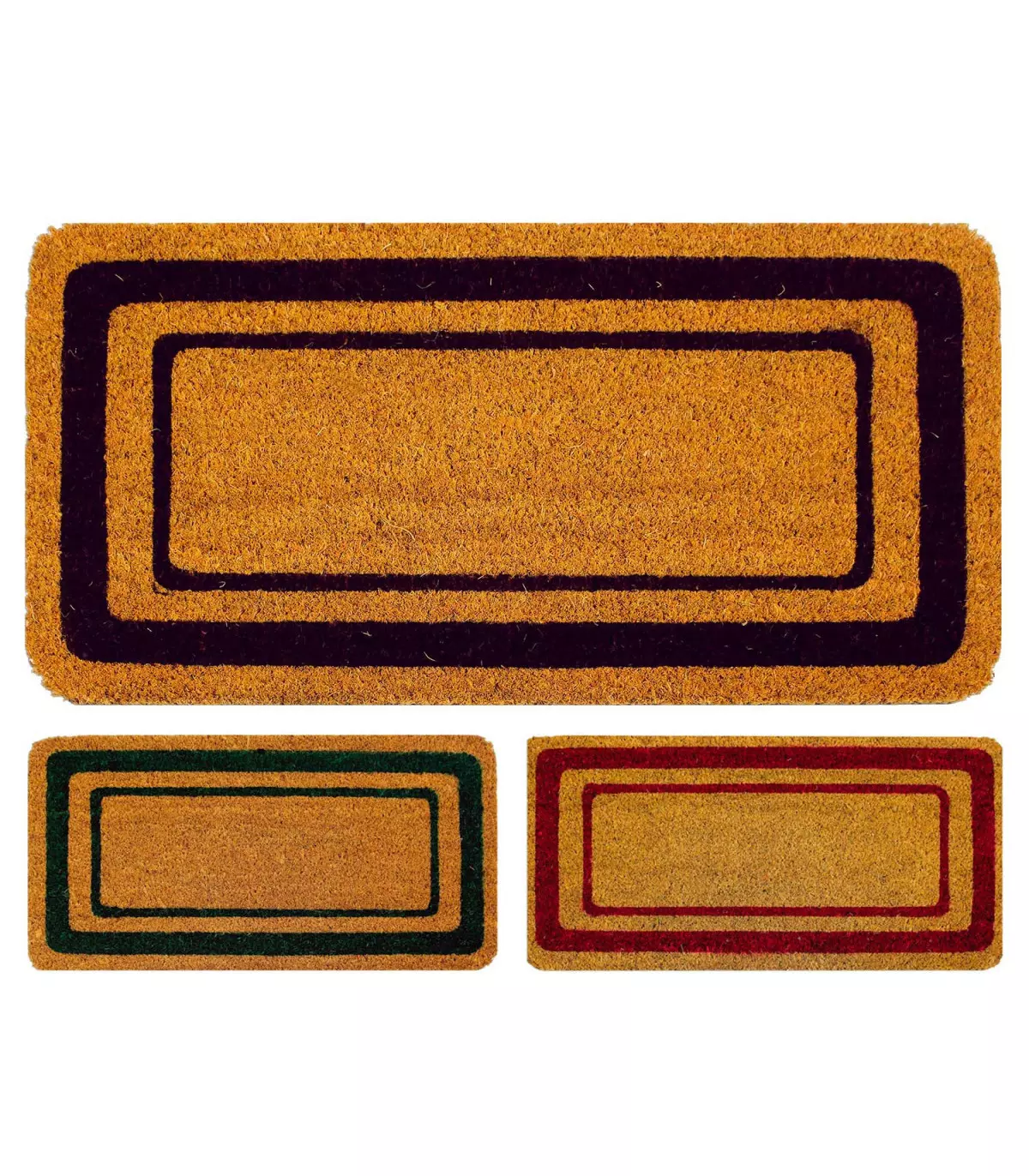 Coconut and rubber doormat 17 mm high, various sizes - COCONUT