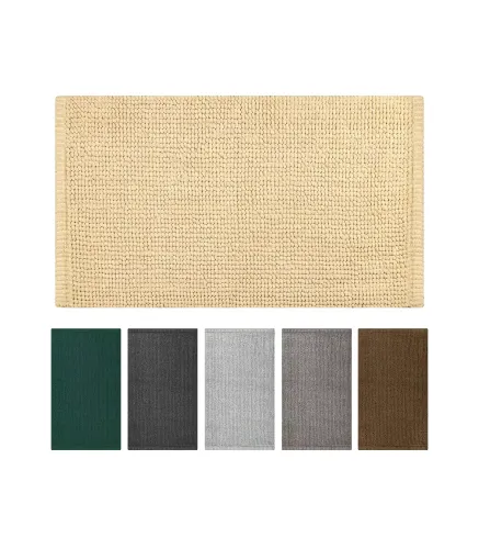 Contemporary solid color bath mat CORN