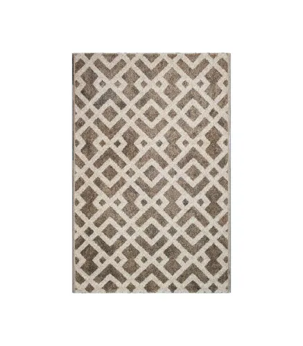 Modern living room carpet - ART Twist Brown