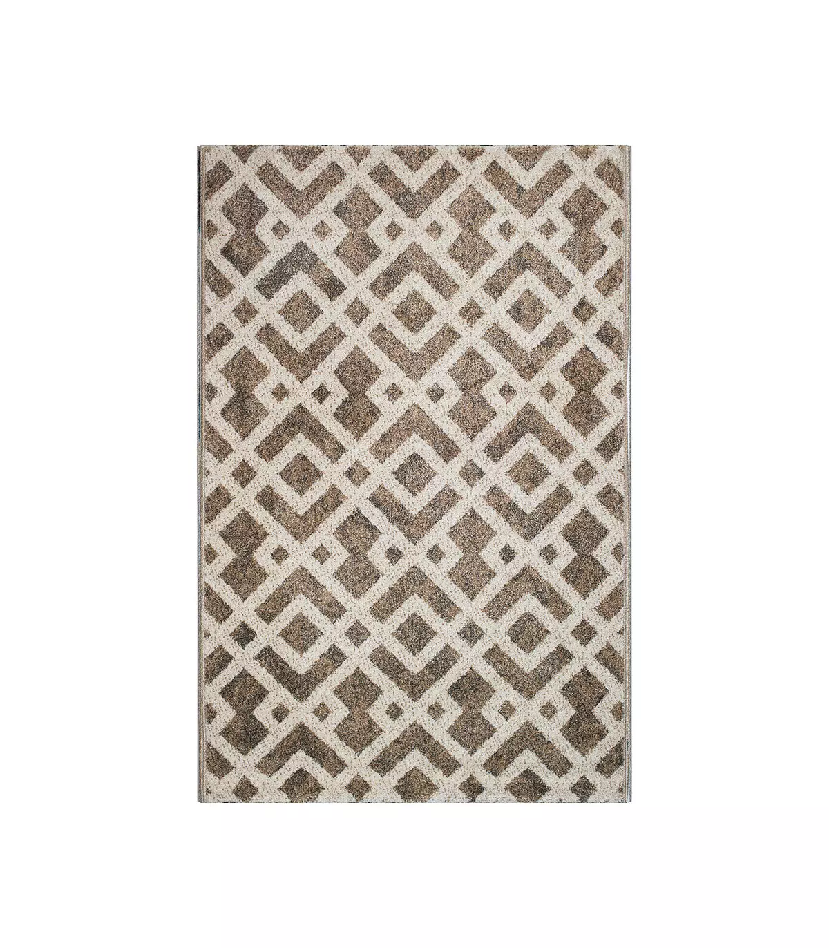 Modern living room carpet - ART Twist Brown