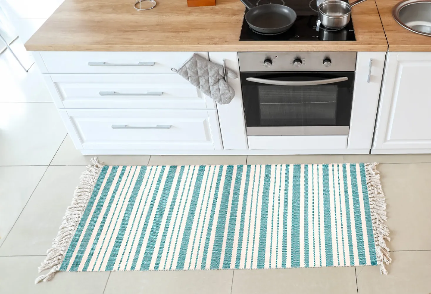 Tapis de cuisine en coton