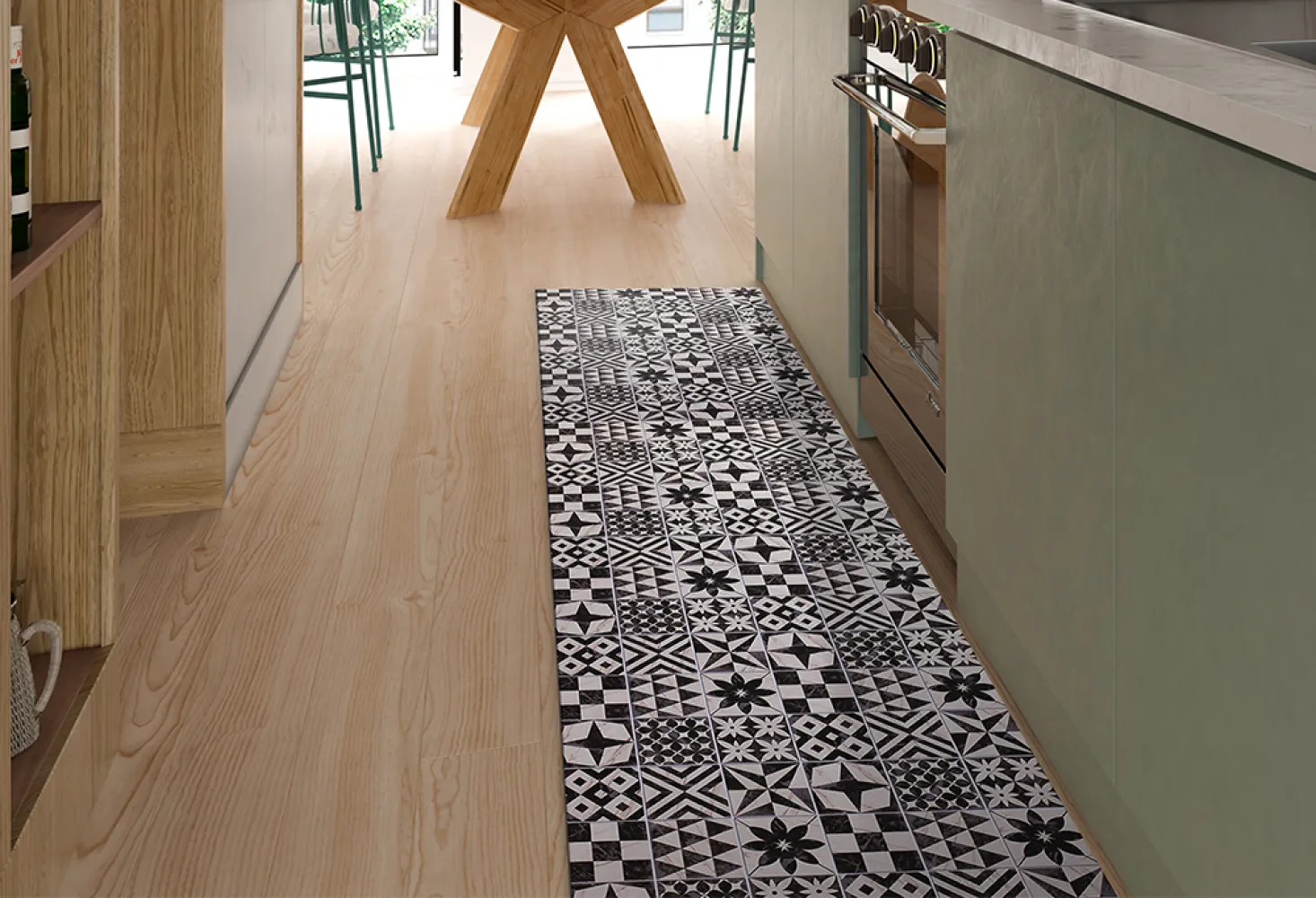 Tapis de cuisine au mètre