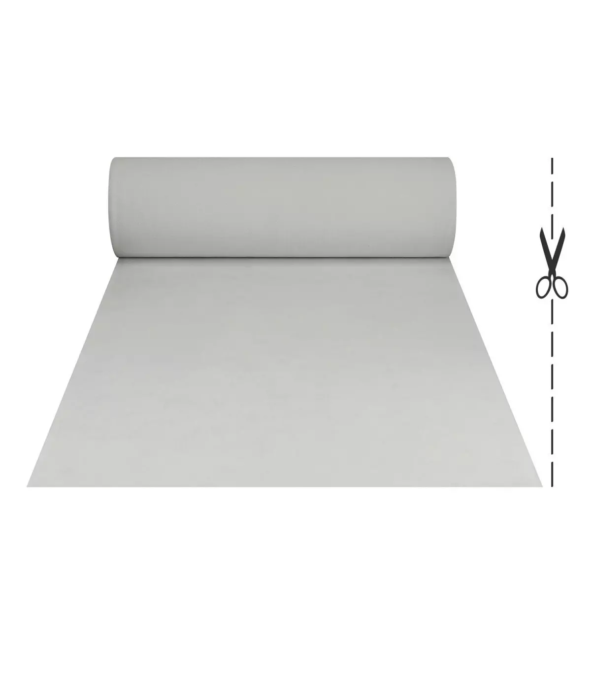 Long narrow white carpet for weddings and events - ROLL PASS