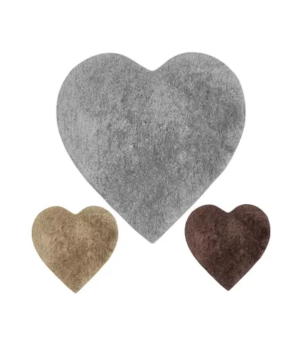 ELISIR Cuore - Heart bath mat, super absorbent and non-slip