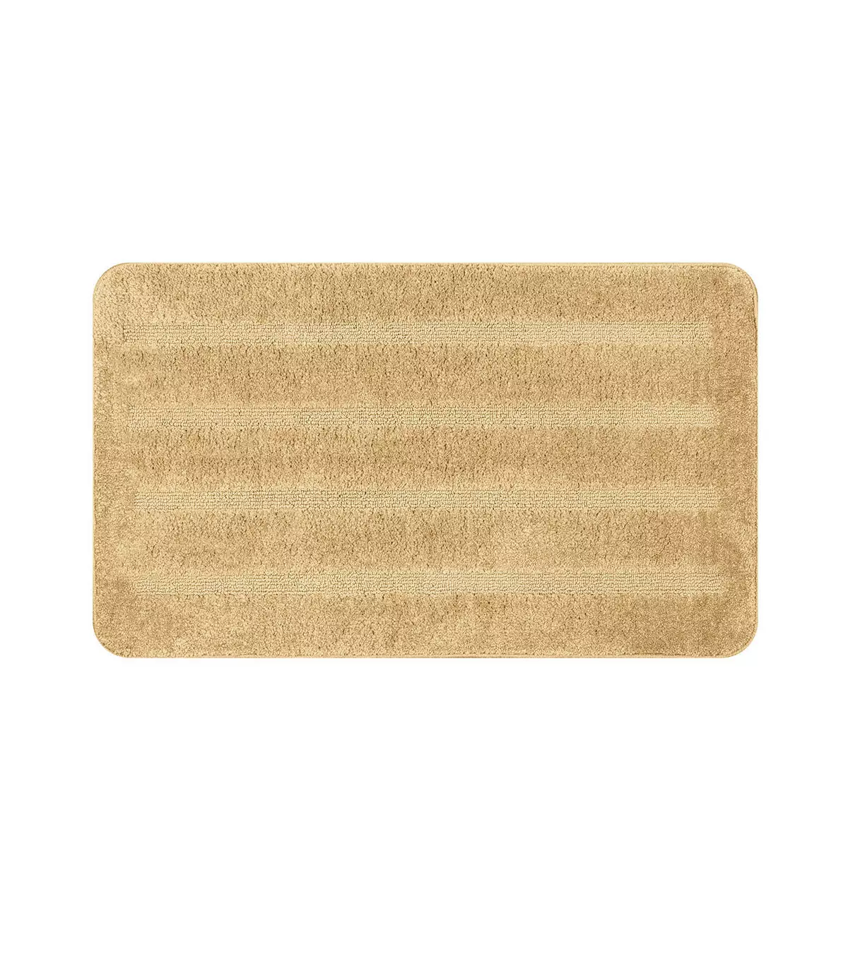 Tappeto bagno microfibra, antiscivolo e lavabile , varie misure, beige, PARADISE