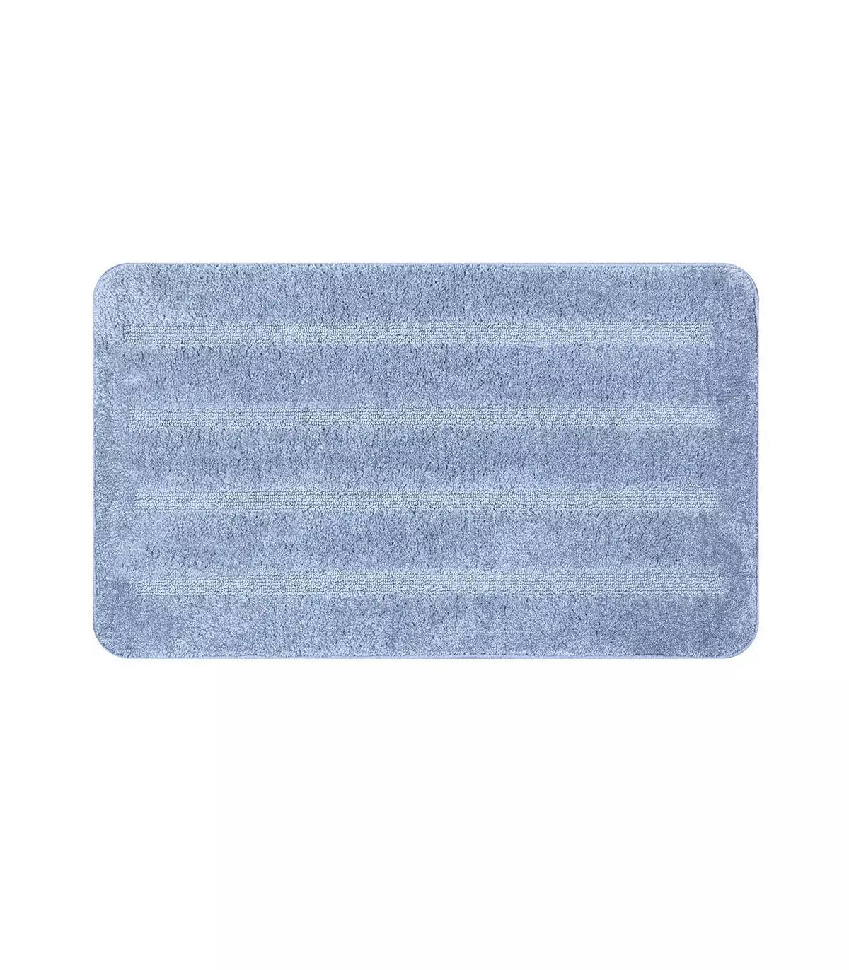 Tapis de bain en microfibre, avec support antidérapant, différentes tailles, bleu clair, PARADISE