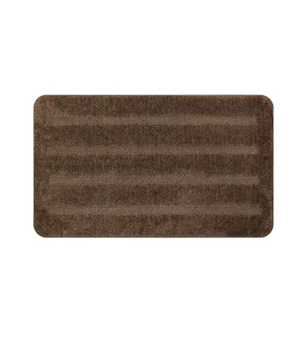 PARADISE - Anti-slip washable microfiber bath mat, brown various sizes