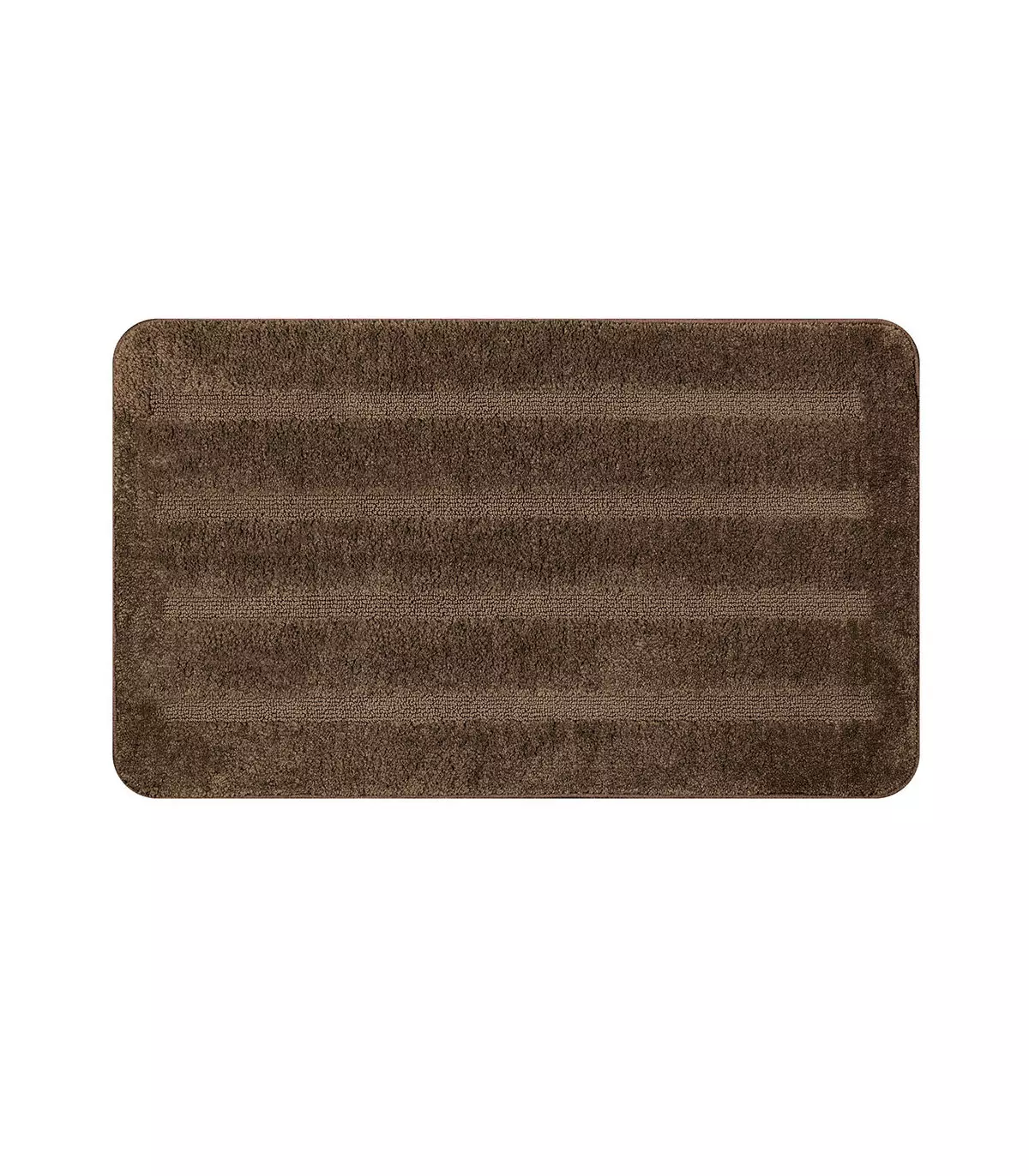 Tapis de bain marron antidérapant en microfibre, différentes tailles, PARADISE