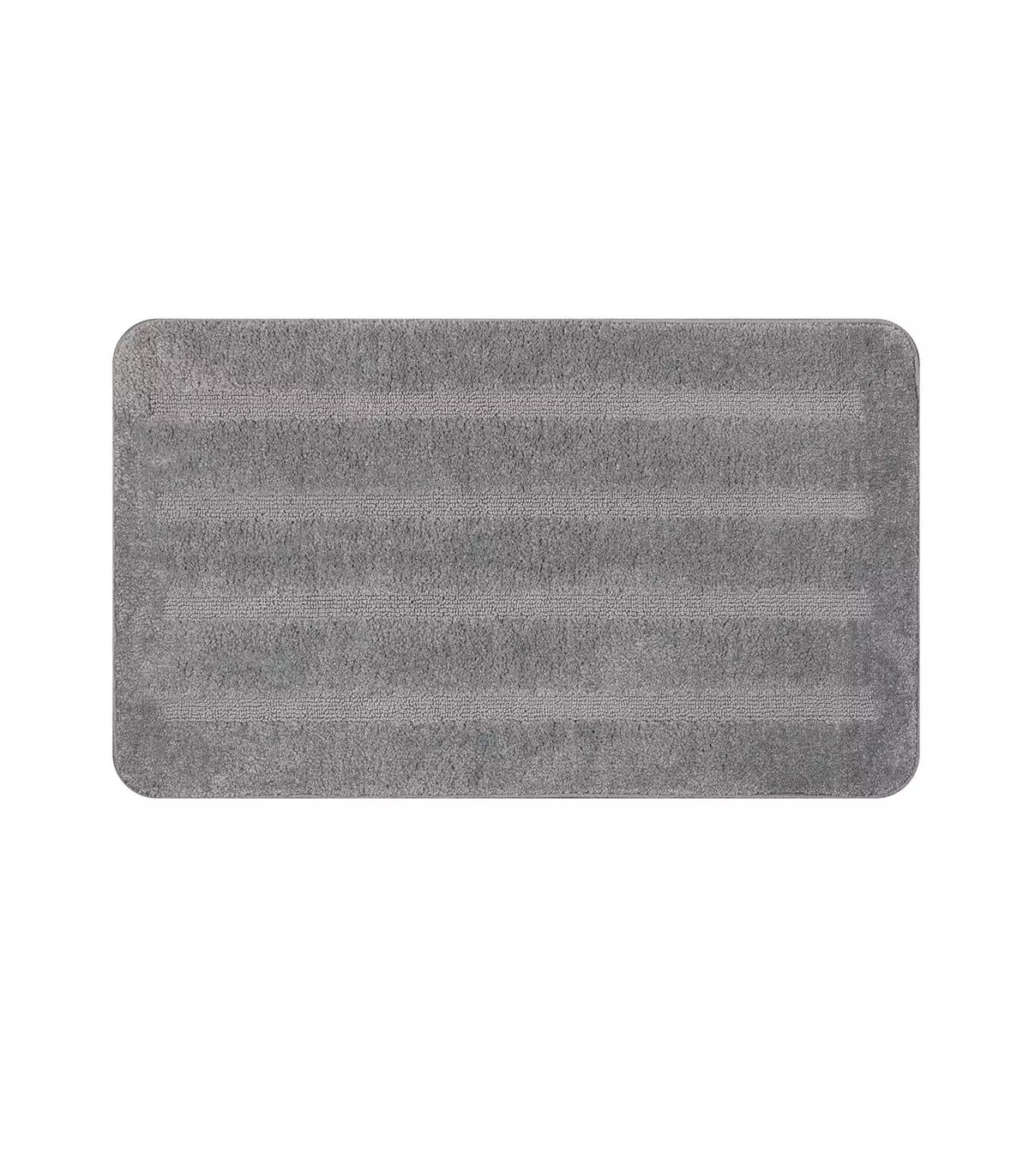 Tapis de bain antidérapant en microfibre, différentes tailles, gris, PARADISE