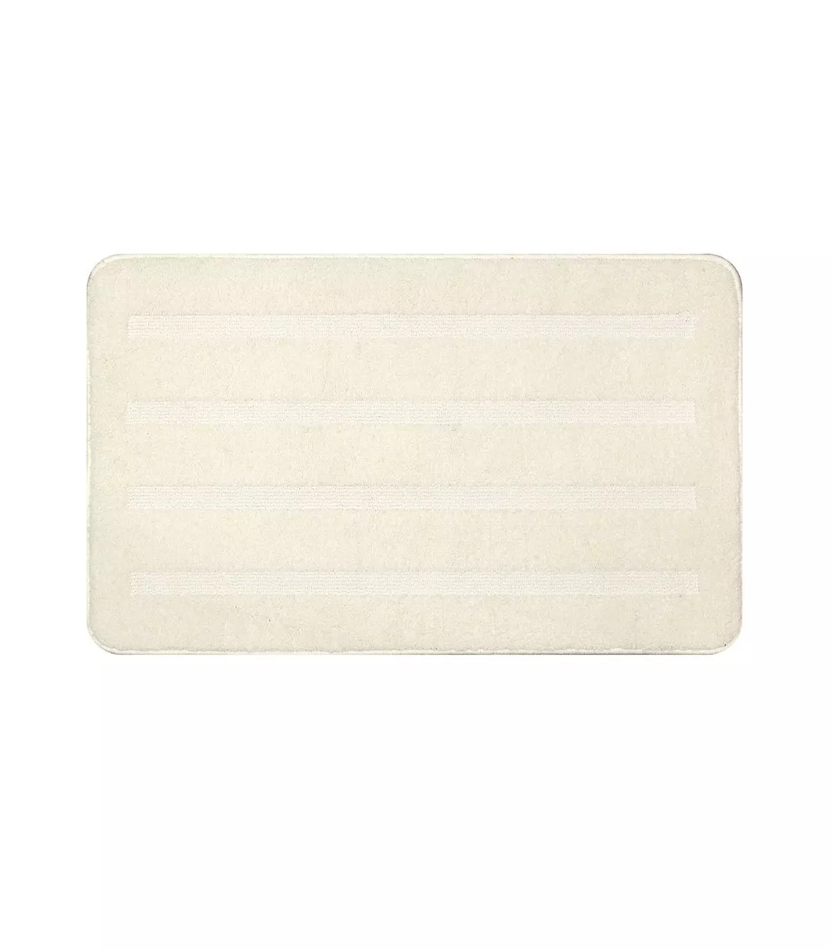 PARADISE - Anti-slip washable microfiber bath mat, white various sizes