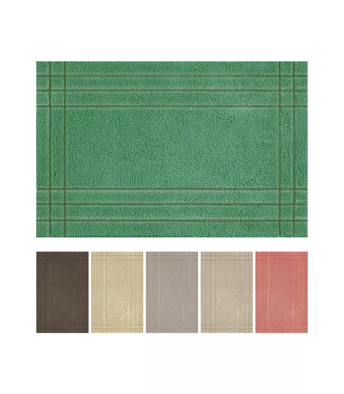 Tapis de bain doux, absorbant et antidérapant, différentes couleurs et tailles, DUNA