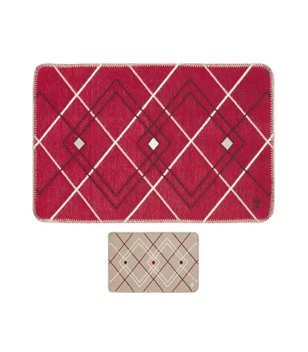 MARRAKECH - OPTICAL Modern and original double-sided carpet runner in recycled cotton, 3 sizes