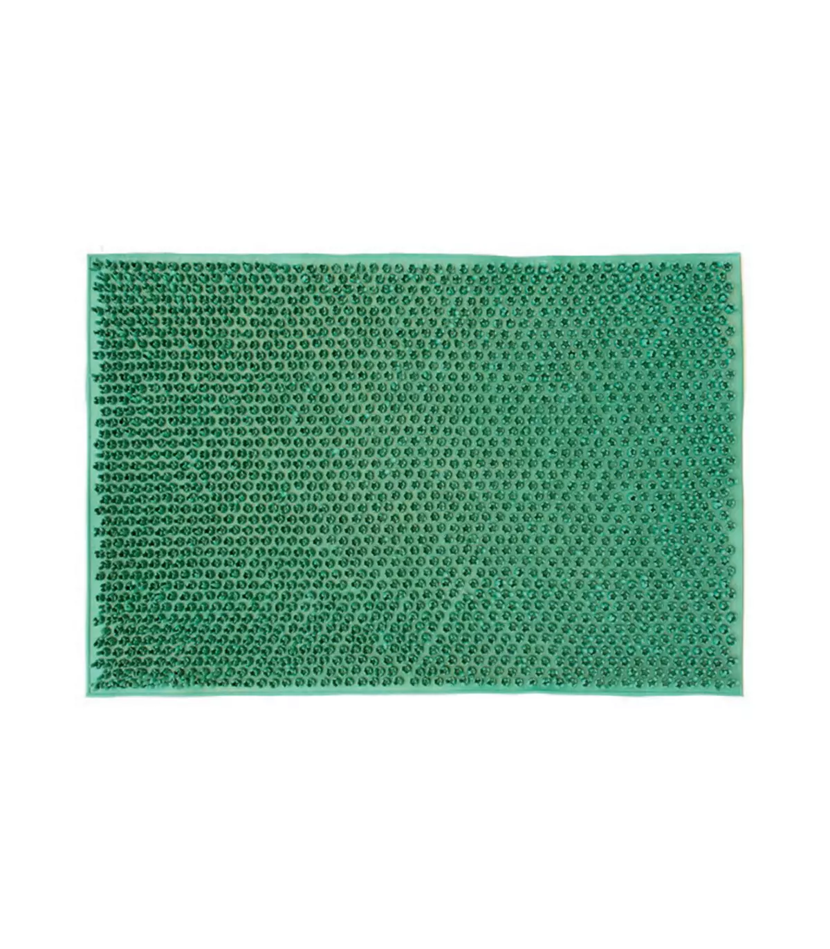 Zerbino verde in gomma antiscivolo 100% riciclabile unica misura 40x60cm, PRATO VERDE 