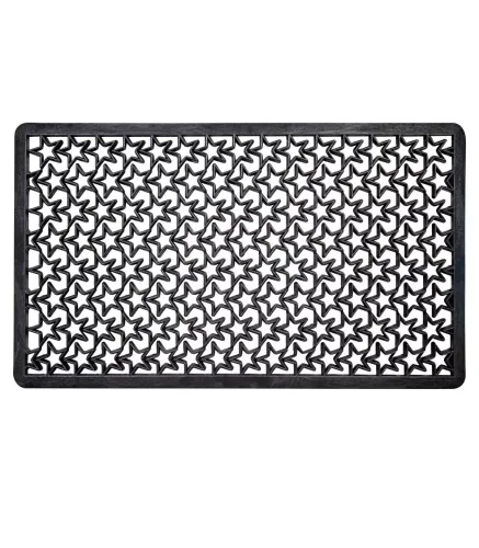 COMETA - Non-slip perforated rubber doormat with star structure 40x70 cm