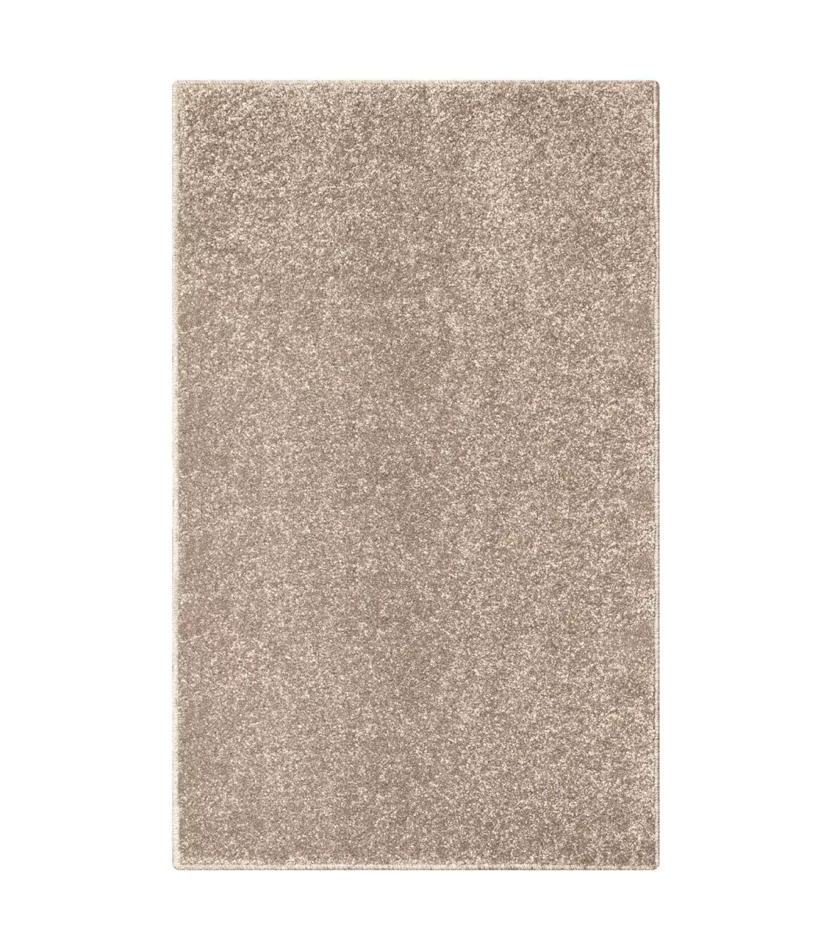 TREND - Beige, Modern plain carpet, available in various sizes.