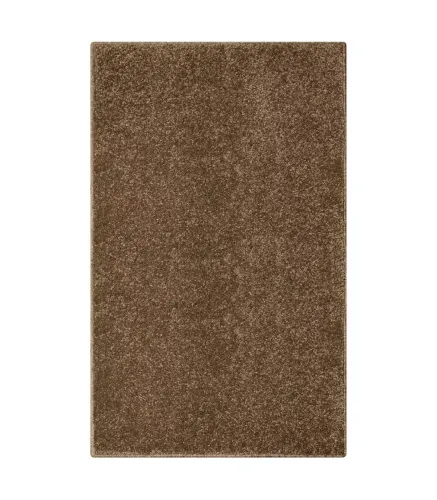 TREND - Brown, Modern plain carpet, available in various sizes.