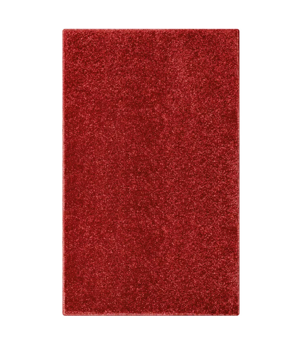 TREND - Red, modern plain carpet, available in various sizes.