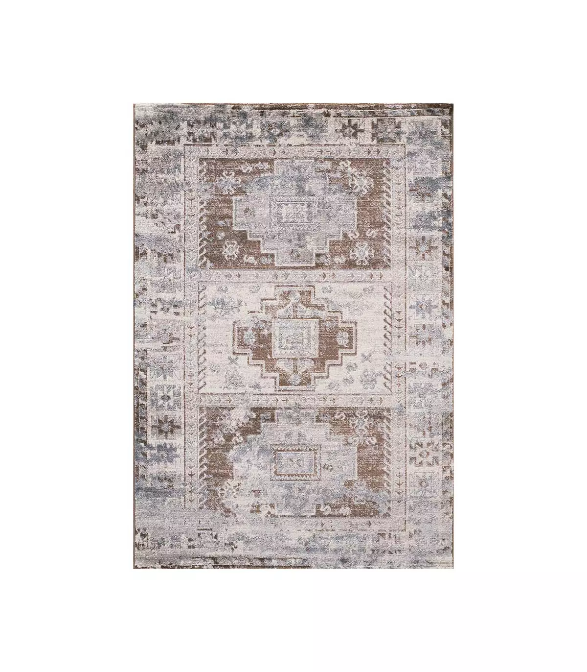 VICTORY Antique Brown Grey - Furnishing carpet for living room, living room, bedroom or study in a modern style, various sizes