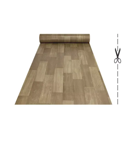 VINYL cut roll TAILOR-MADE parquet effect - Dark Brown Parquet variant